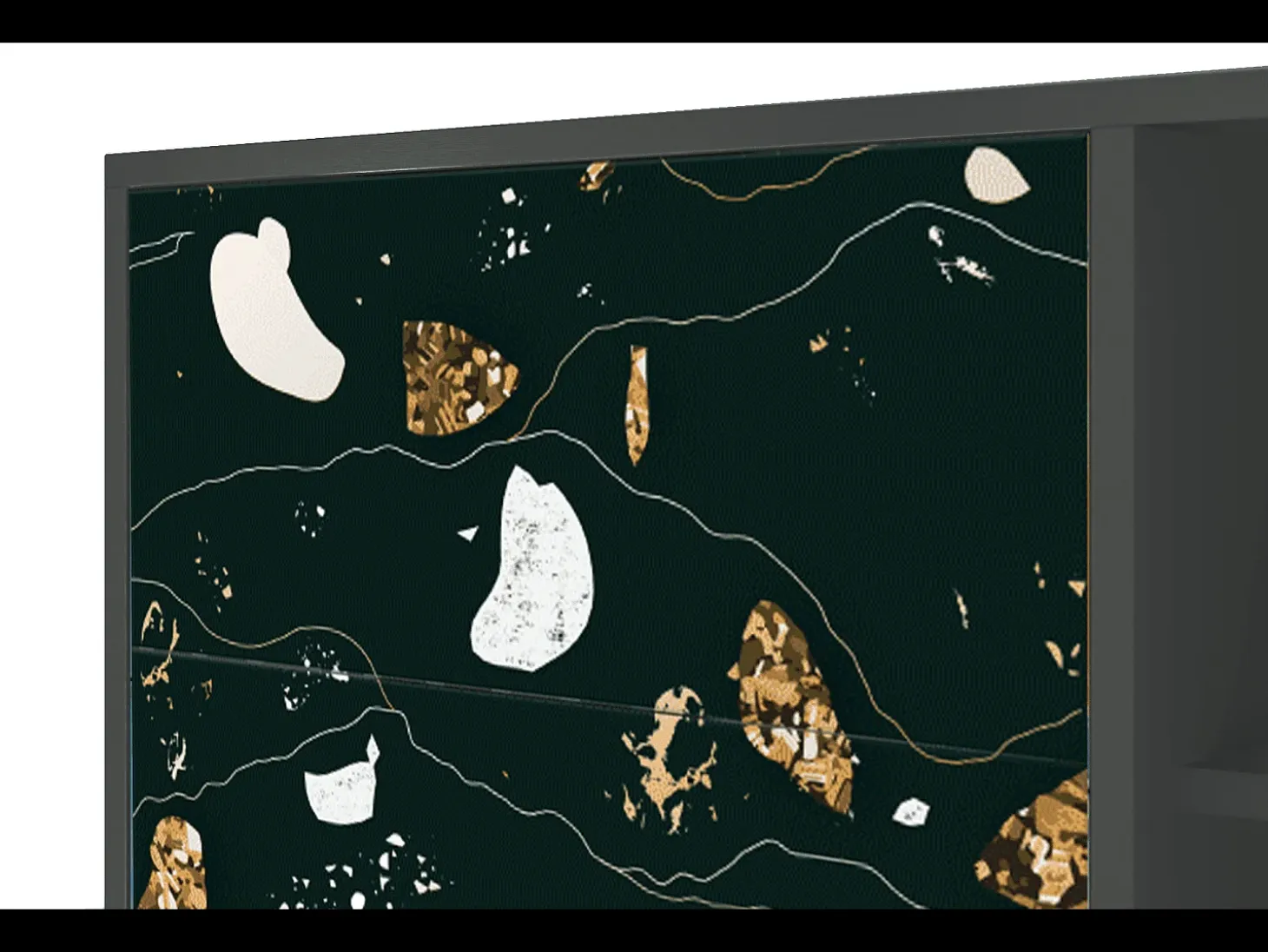 Aparador - 125x98x48 cm - BS2 - Space Rocks, Antracita