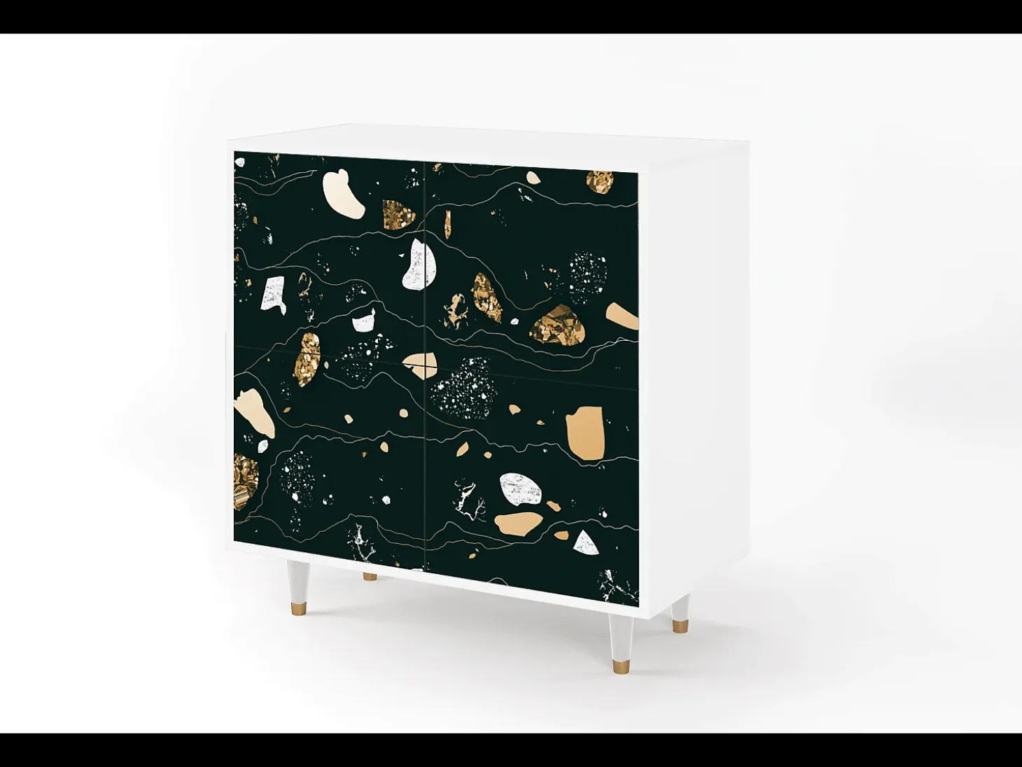 Aparador - 94x96x48 cm - BS3 - Space Rocks, Blanco