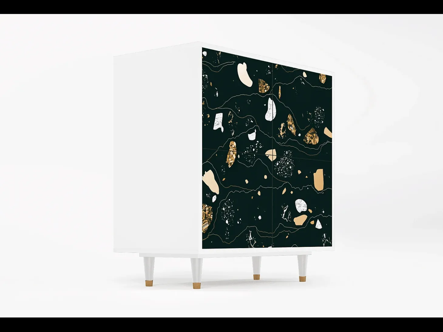 Aparador - 94x96x48 cm - BS3 - Space Rocks, Blanco