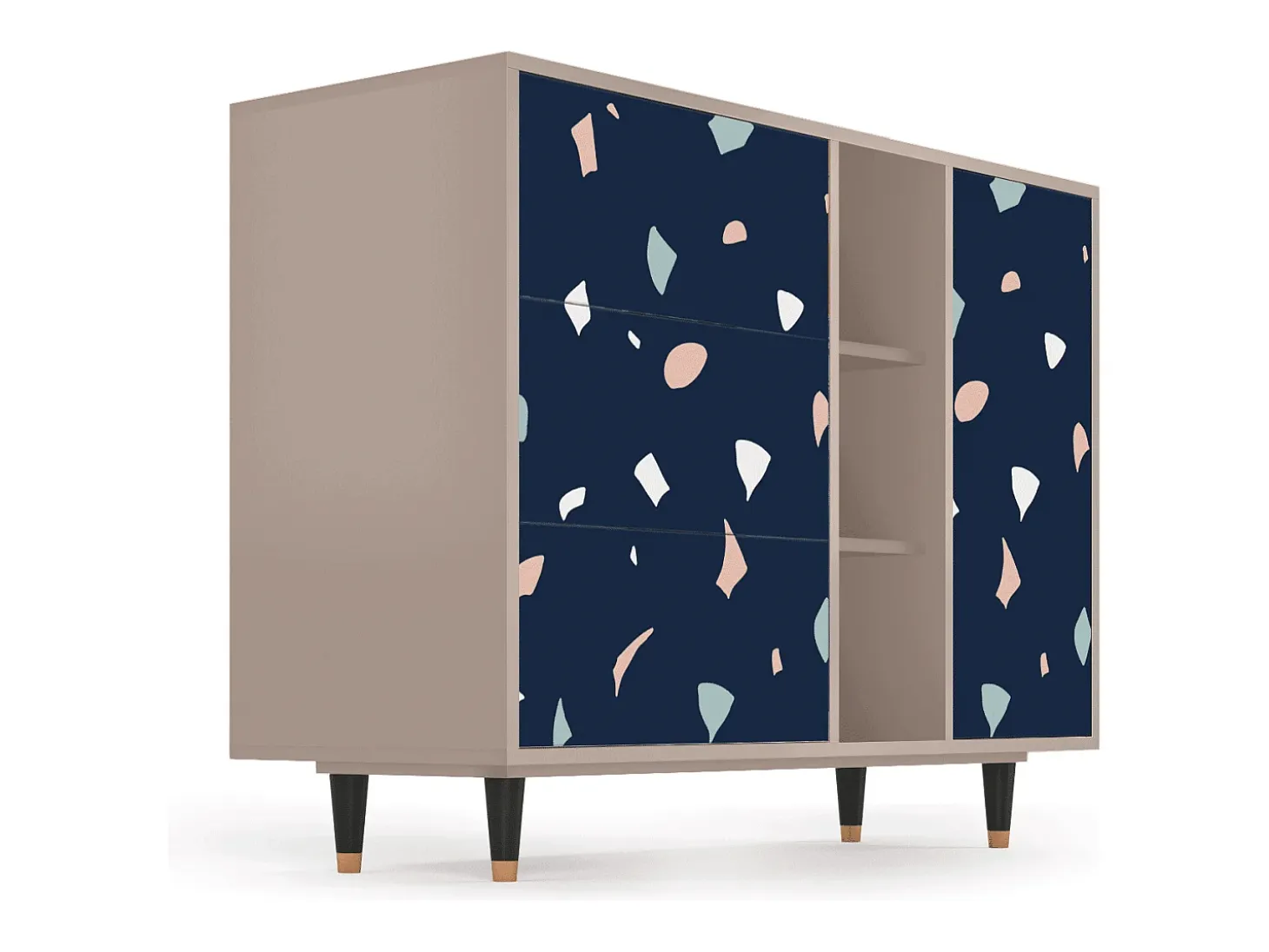 Aparador - 125x98x48 cm - BS2 - Space Satellites, Latte