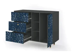 Aparador - 125x98x48 cm - BS2 - Starfall, Antracita