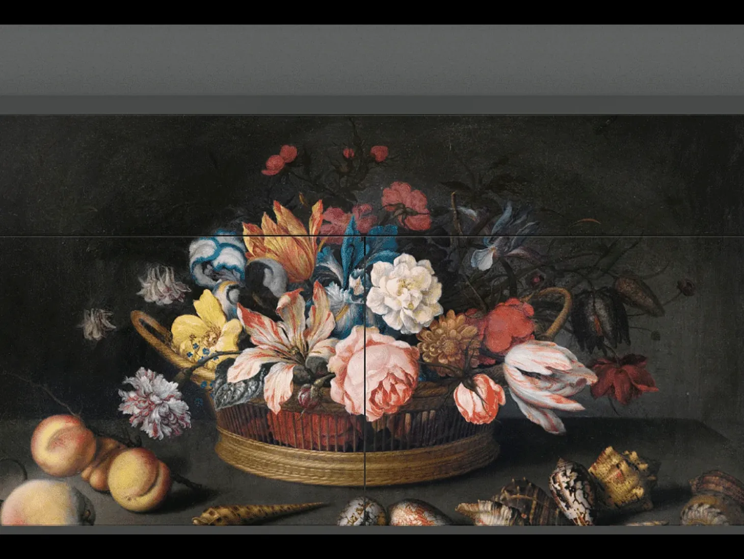 Aparador - 115x85x48 cm - BS4 - Still Life with Flowers, Antracita