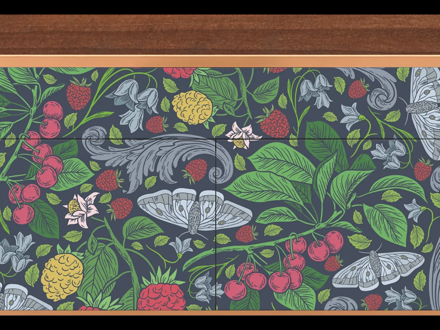 Aparador - 115x85x48 cm - BS4 - Summer Berries, Nogal