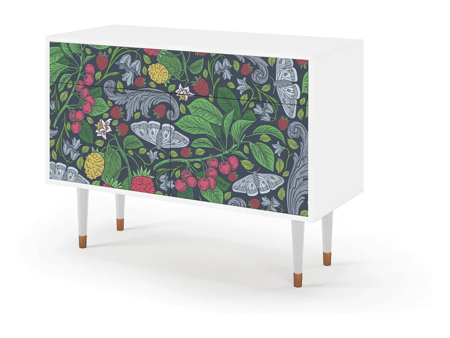 Aparador - 115x85x48 cm - BS4 - Summer Berries, Blanco