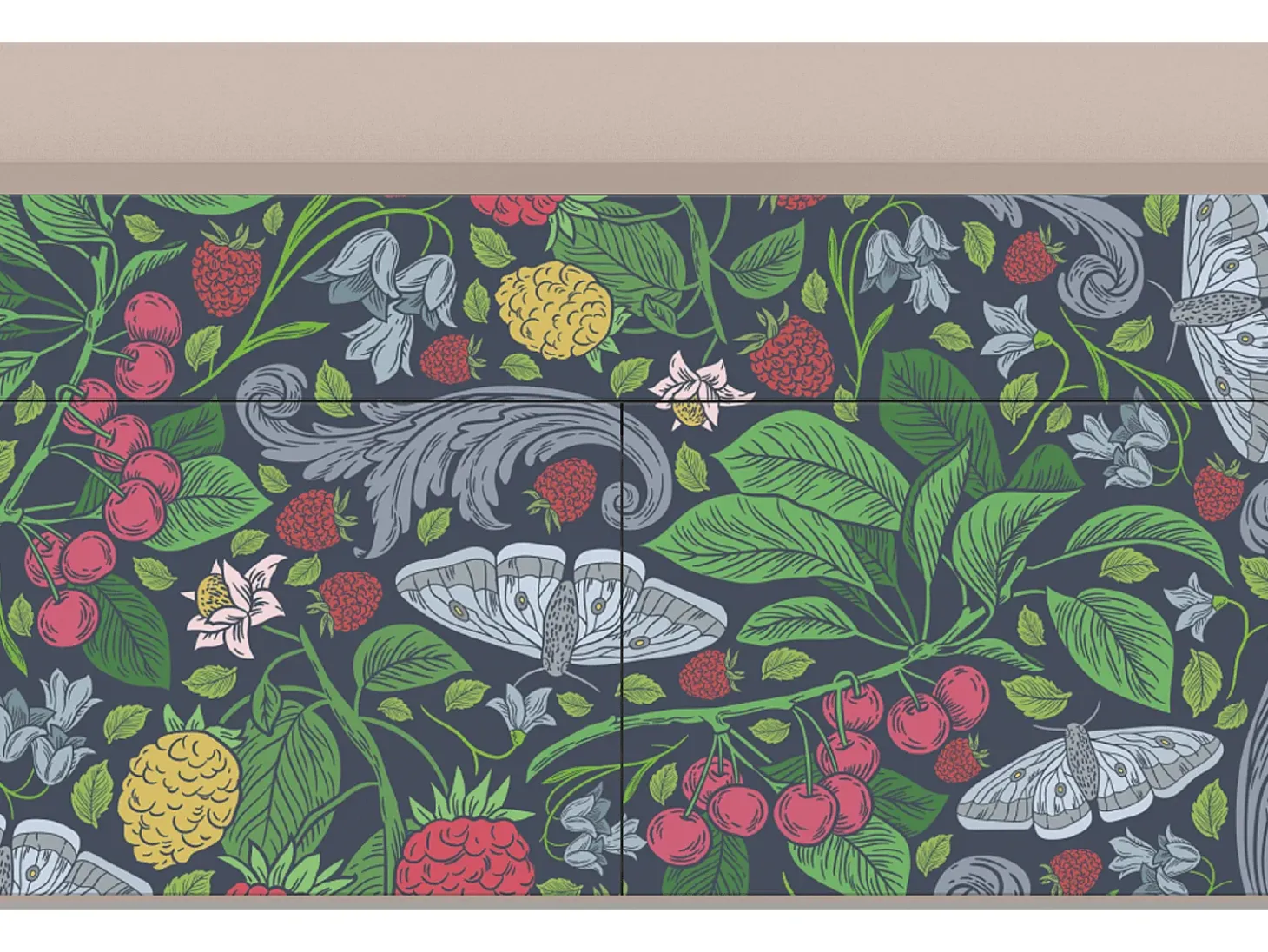 Aparador - 115x85x48 cm - BS4 - Summer Berries, Latte