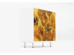 Aparador - 94x96x48 cm - BS3 - Sunflowers, Blanco