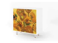 Aparador - 94x96x48 cm - BS3 - Sunflowers, Blanco