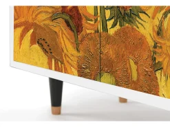 Aparador - 94x96x48 cm - BS3 - Sunflowers, Blanco