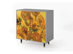 Aparador - 94x96x48 cm - BS3 - Sunflowers, Gris