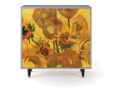 Aparador - 94x96x48 cm - BS3 - Sunflowers, Gris
