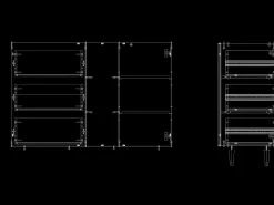 Aparador - 125x98x48 cm - BS2 - Sunflowers, Latte