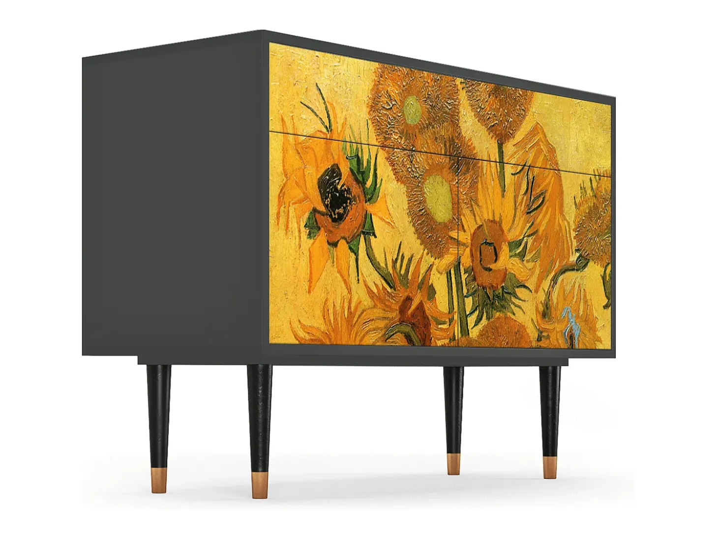 Aparador - 115x85x48 cm - BS4 - Sunflowers, Antracita