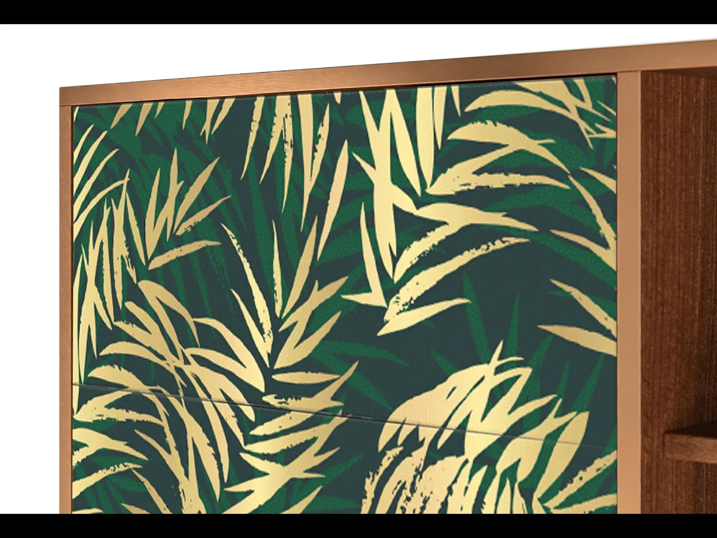 Aparador - 125x98x48 cm - BS2 - Sunny Palm Tree, Nogal