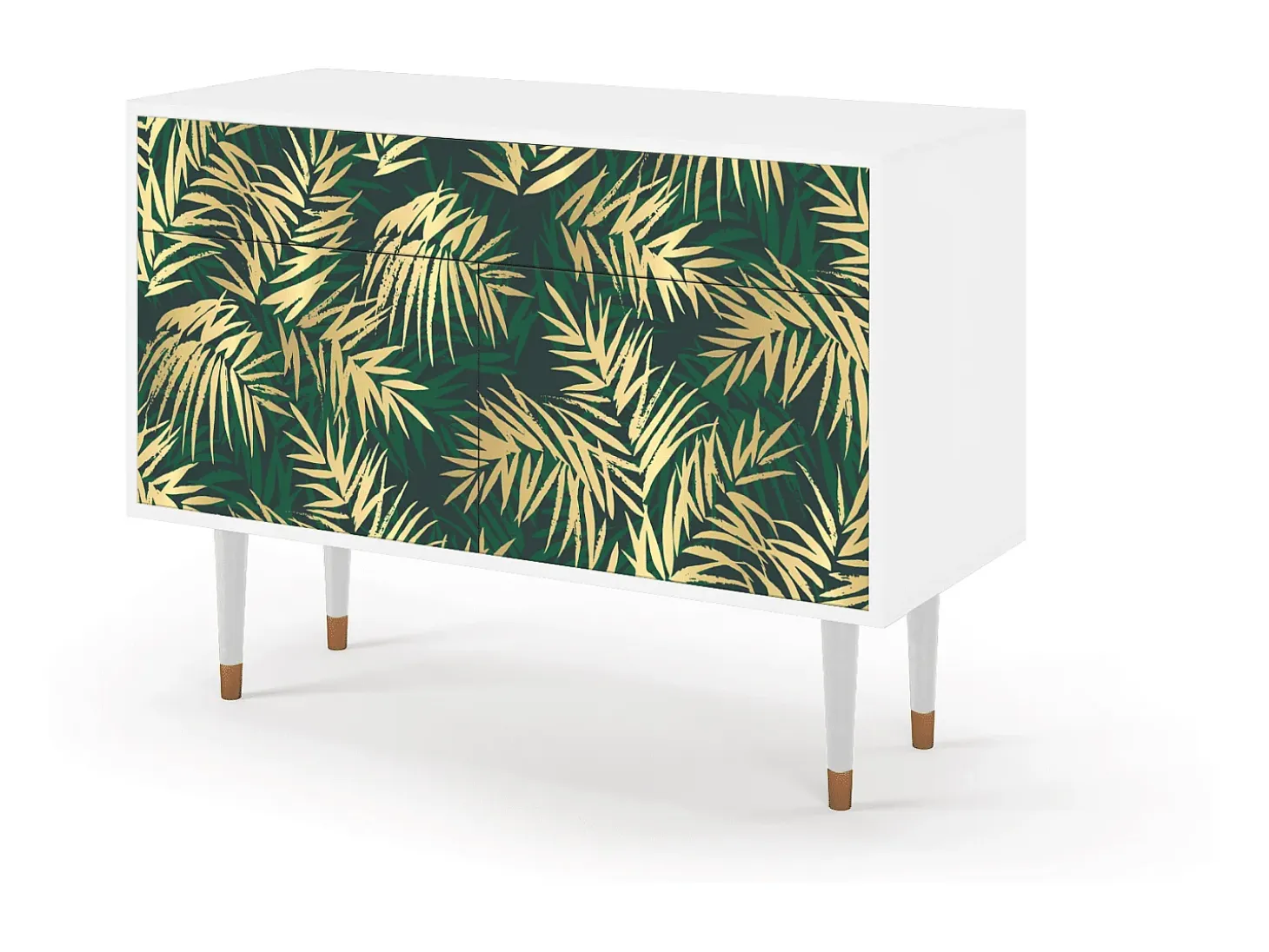 Aparador - 115x85x48 cm - BS4 - Sunny Palm Tree, Blanco