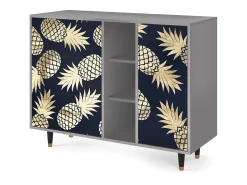 Aparador - 125x98x48 cm - BS2 - Sunny Pineaple, Gris
