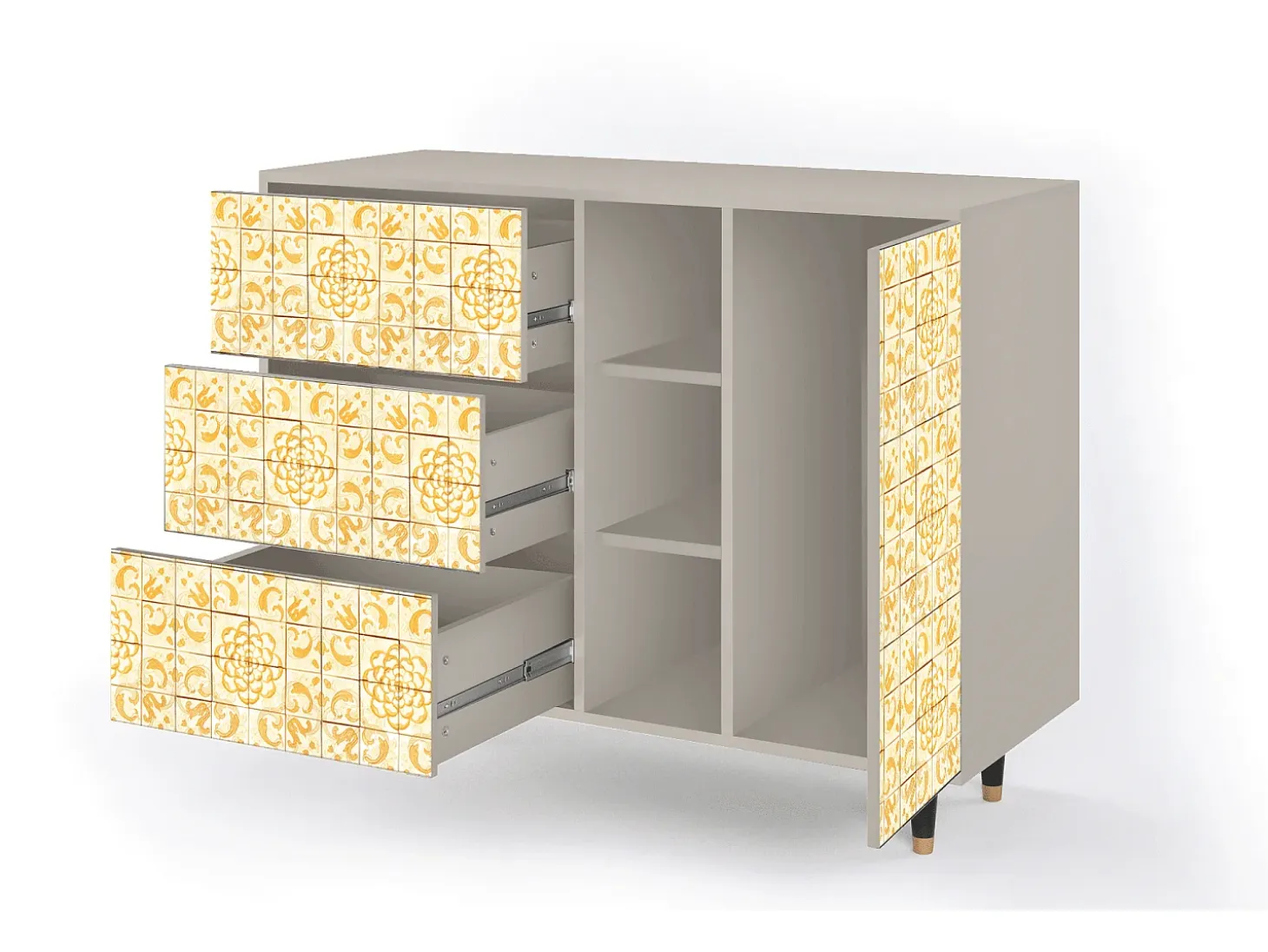 Aparador - 125x98x48 cm - BS2 - Sunshiny Tile, Arena