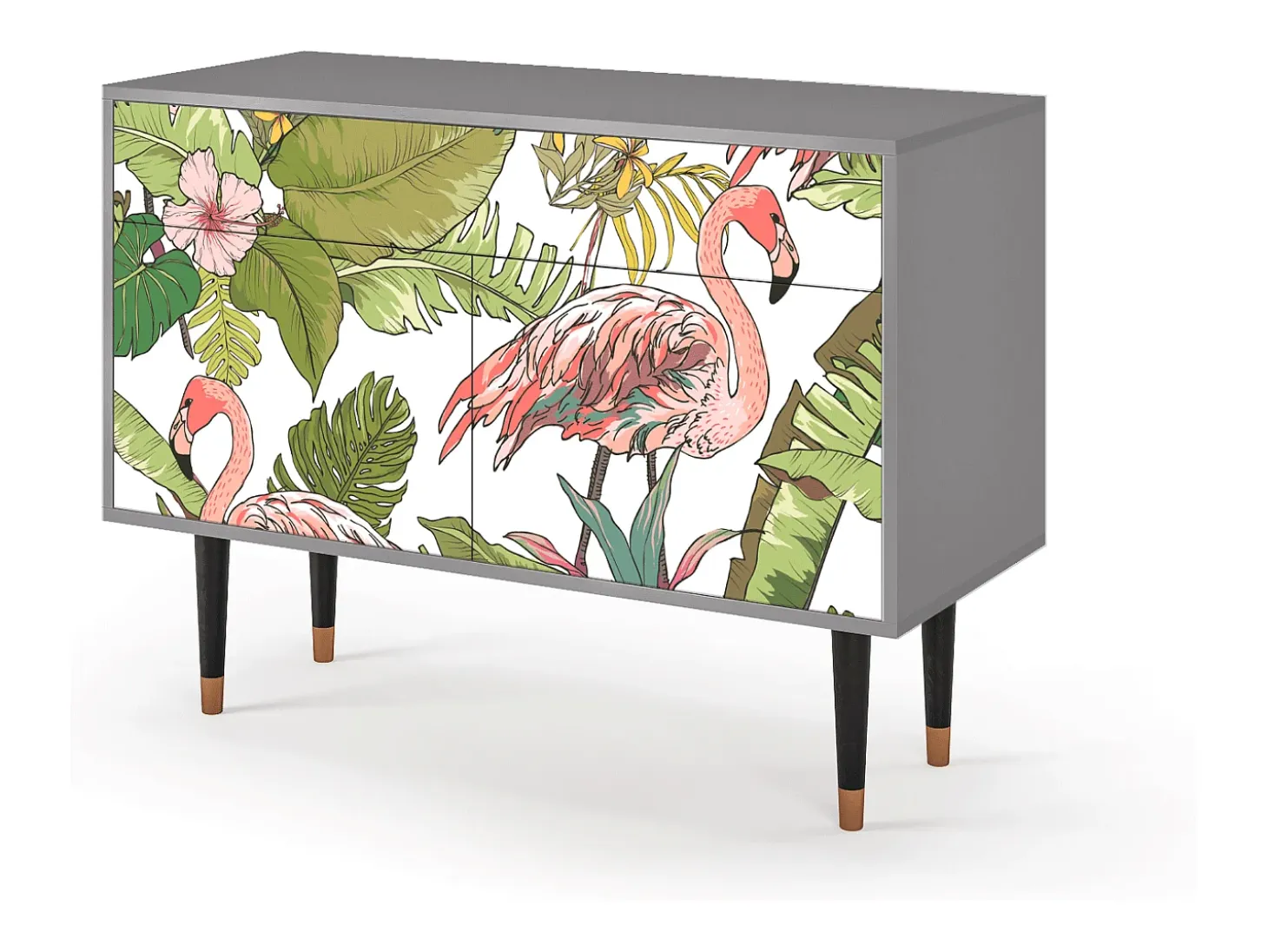 Aparador - 115x85x48 cm - BS4 - Sweet Flamingo, Gris