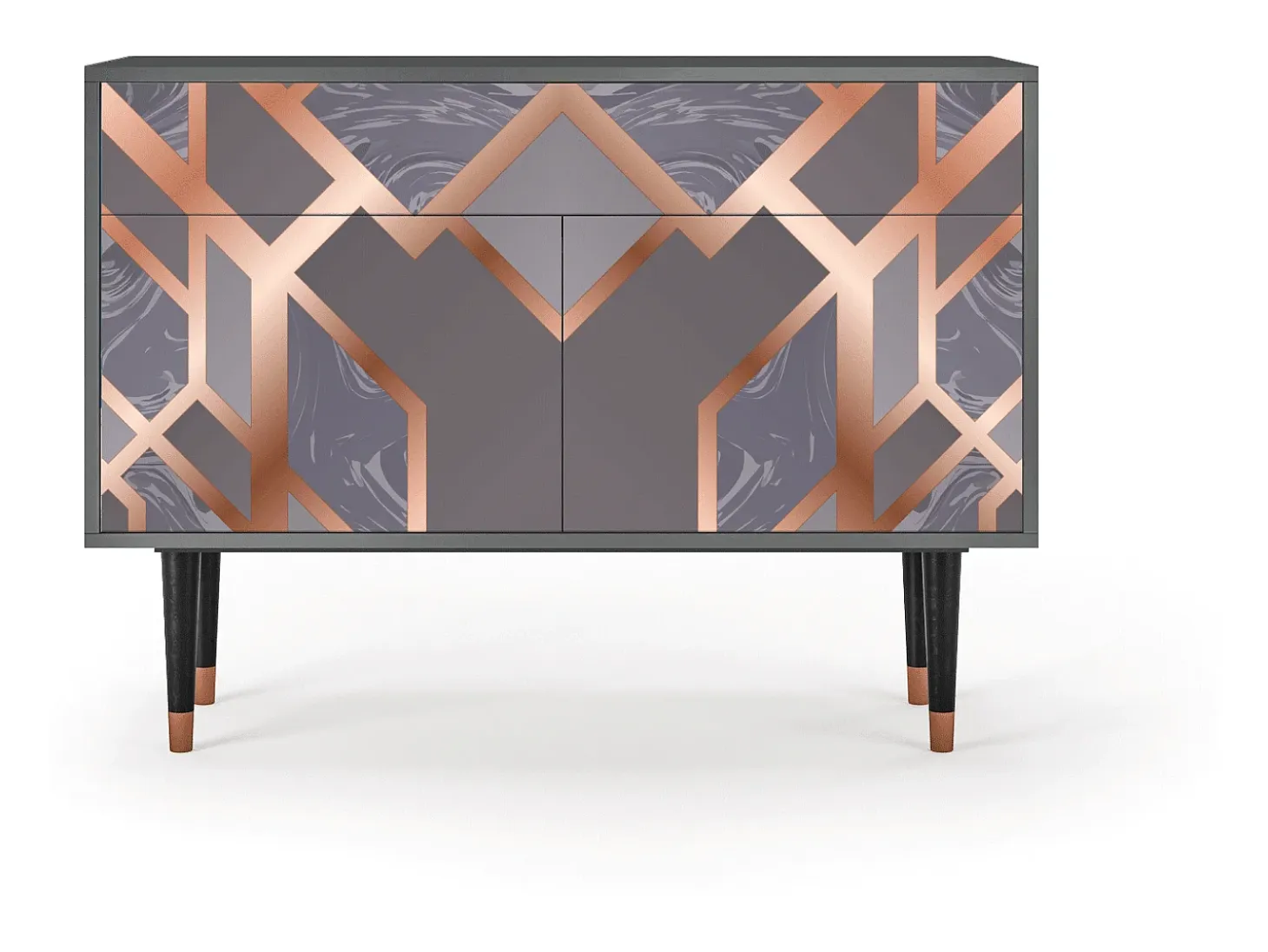 Aparador - 115x85x48 cm - BS4 - Taupe Anatomy, Antracita