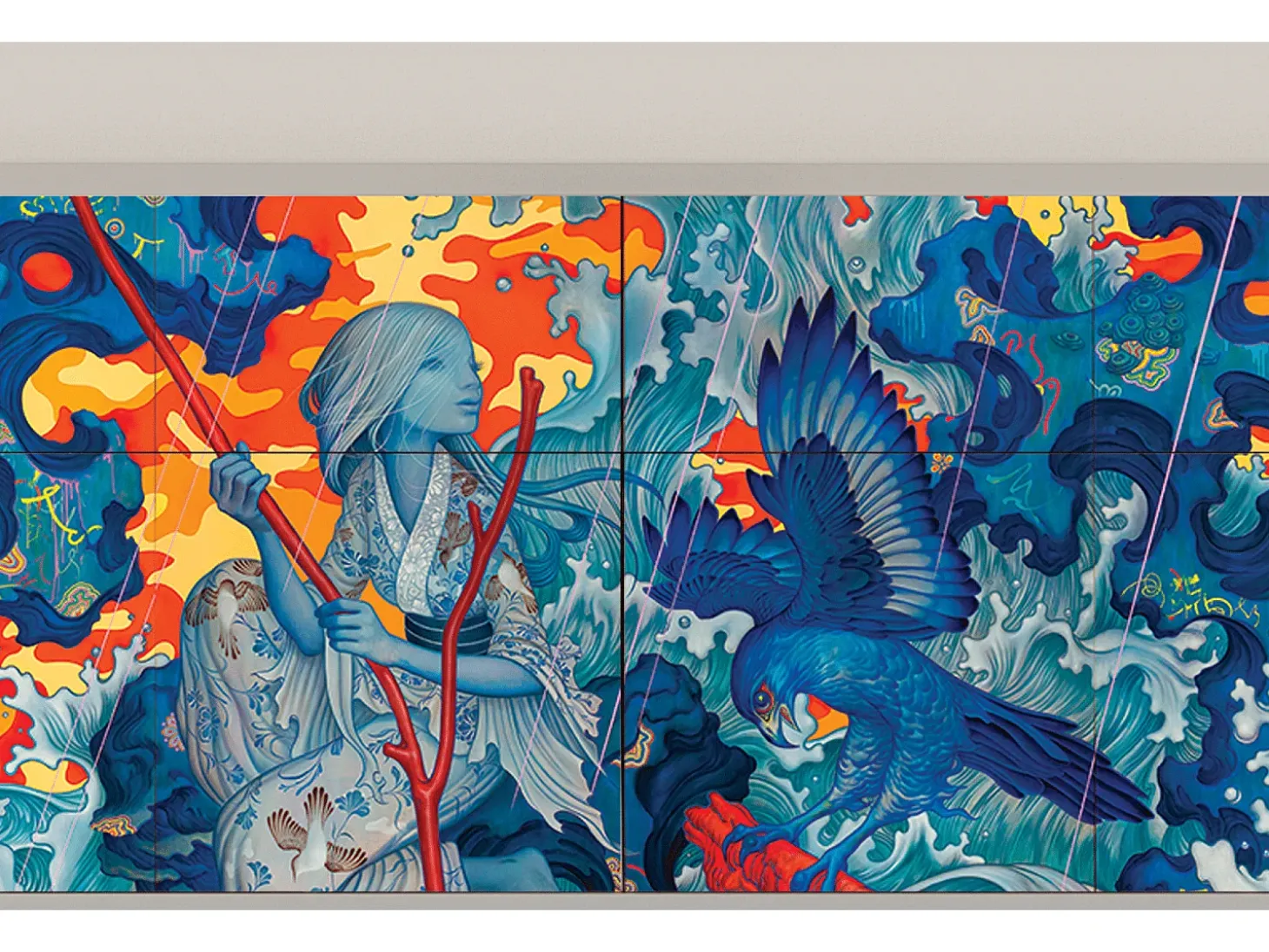 Aparador - 115x85x48 cm - BS4 - The Girl - James Jean, Arena