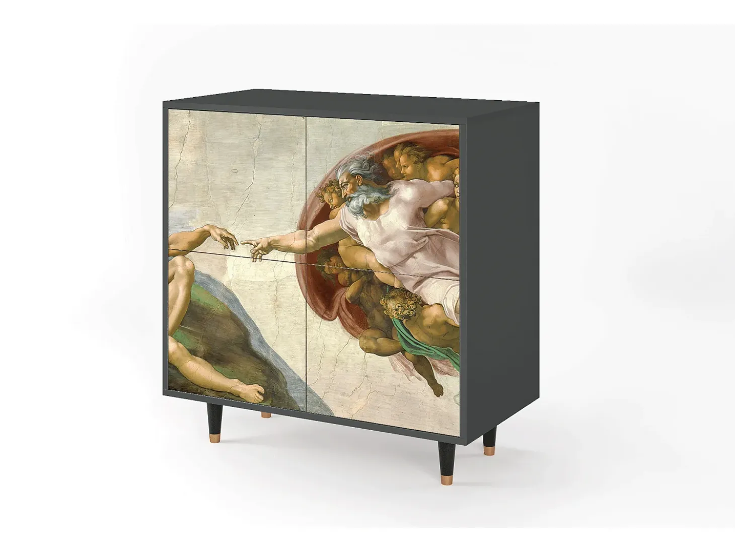 Aparador - 94x96x48 cm - BS3 - The Creation of Adam, Antracita