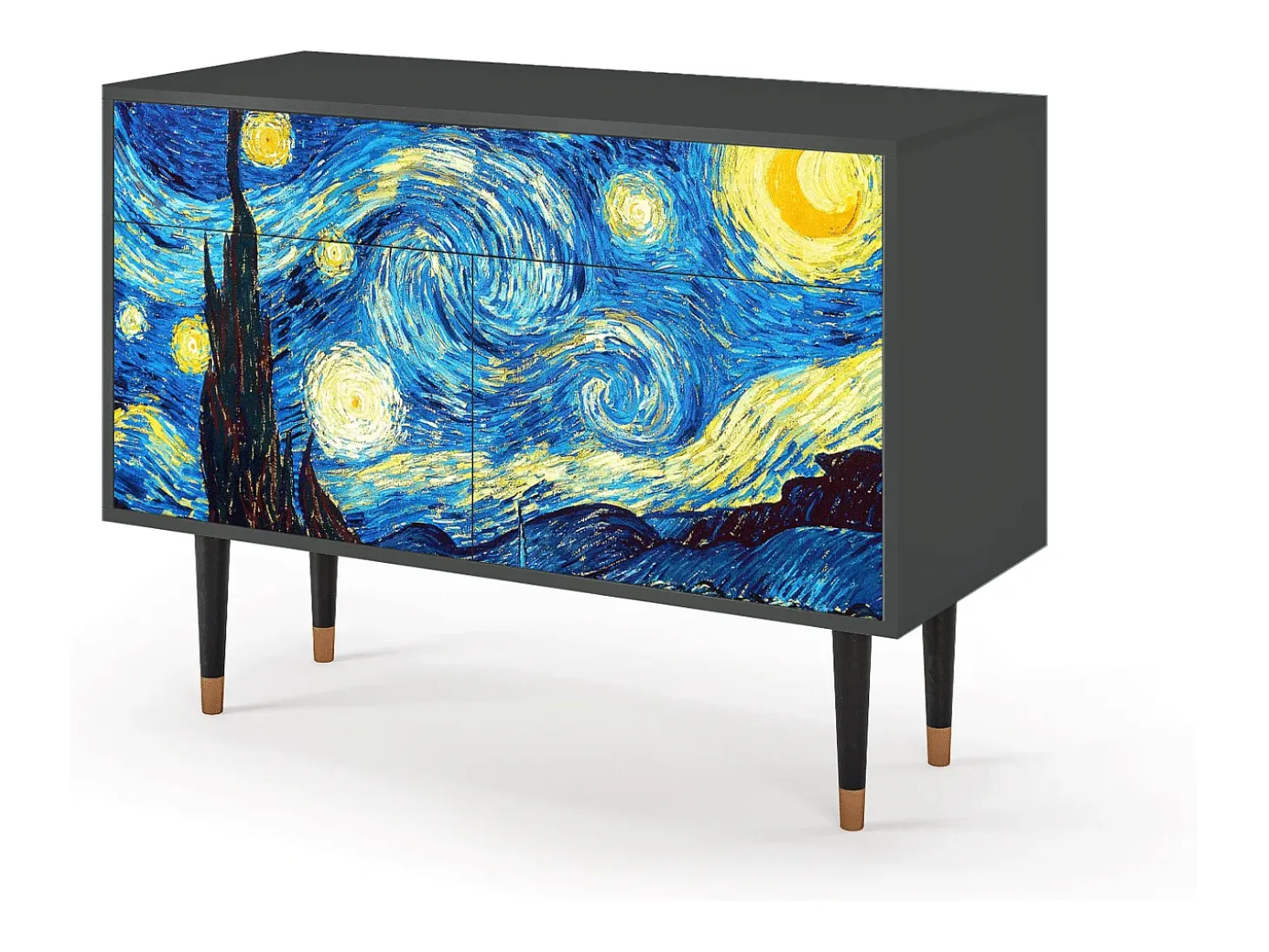 Aparador - 115x85x48 cm - BS4 - The Starry Night , Antracita