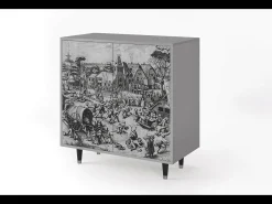 Aparador - 94x96x48 cm - BS3 - The Festival of Saint, Gris