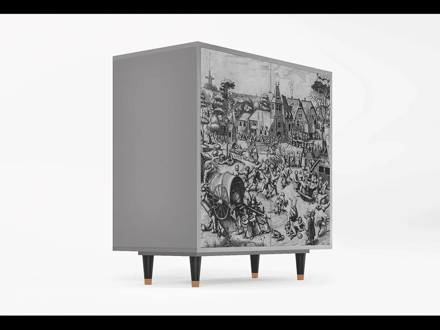 Aparador - 94x96x48 cm - BS3 - The Festival of Saint, Gris