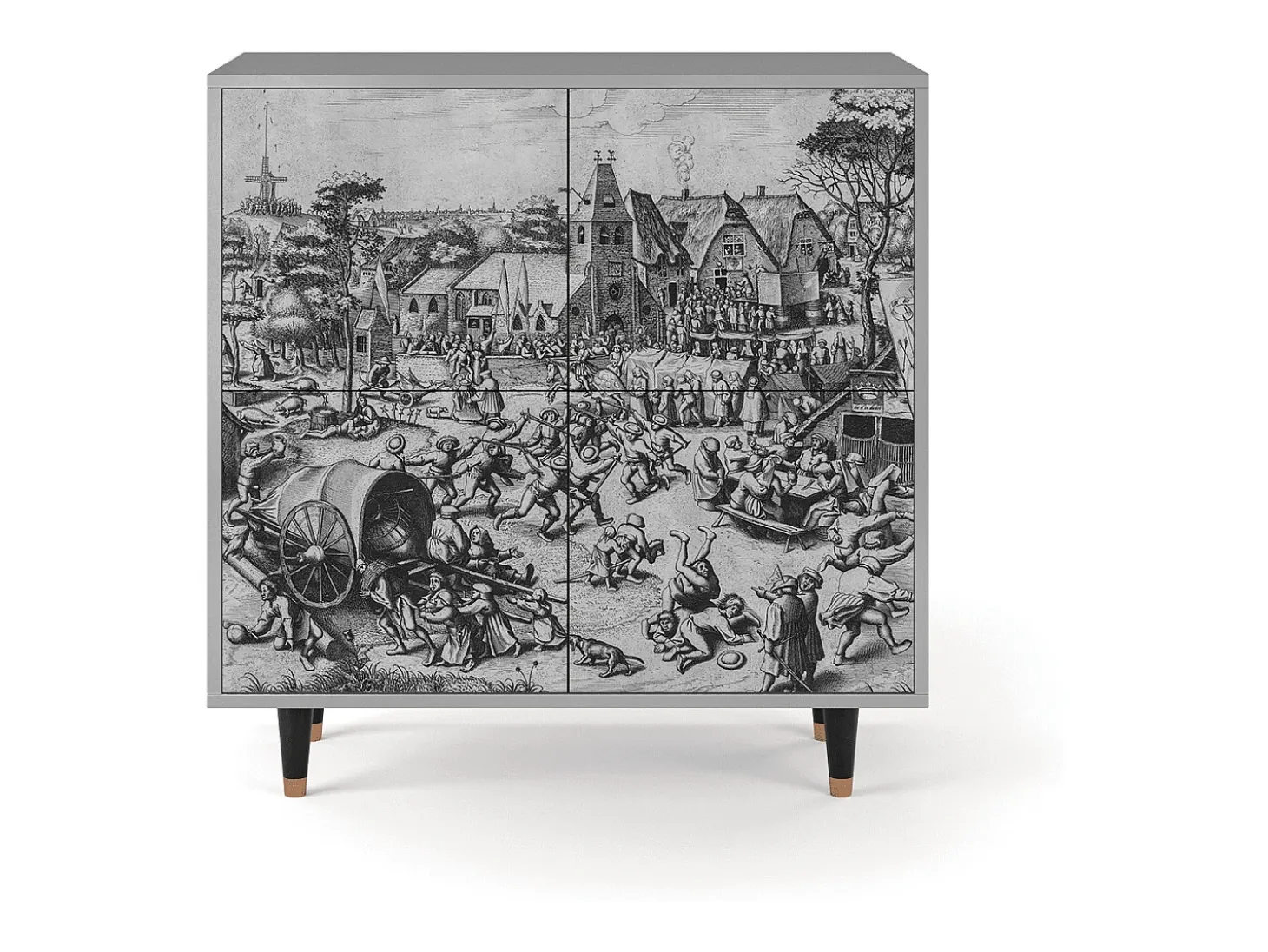 Aparador - 94x96x48 cm - BS3 - The Festival of Saint, Gris