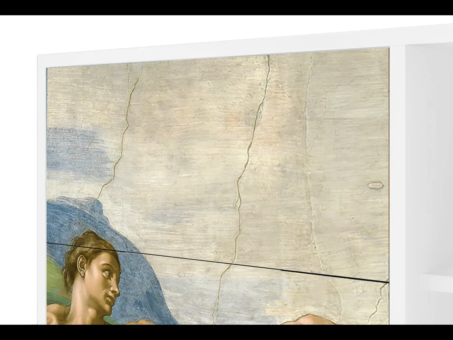 Aparador - 125x98x48 cm - BS2 - The Creation of Adam, Blanco