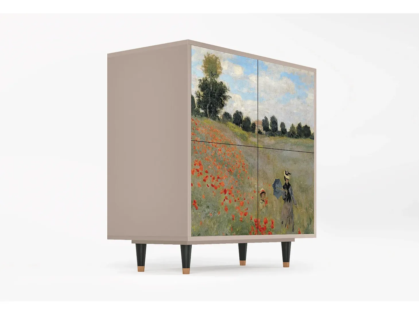 Aparador - 94x96x48 cm - BS3 - The Poppy Field , Latte