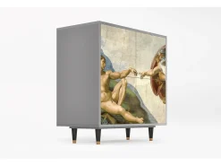 Aparador - 94x96x48 cm - BS3 - The Creation of Adam, Gris