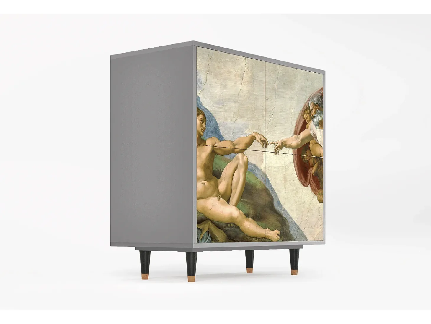 Aparador - 94x96x48 cm - BS3 - The Creation of Adam, Gris
