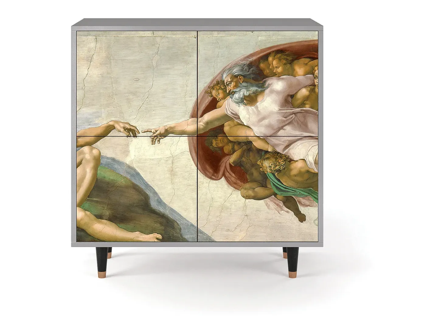 Aparador - 94x96x48 cm - BS3 - The Creation of Adam, Gris