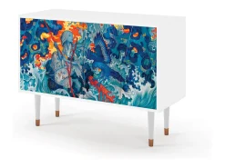 Aparador - 115x85x48 cm - BS4 - The Girl - James Jean, Blanco