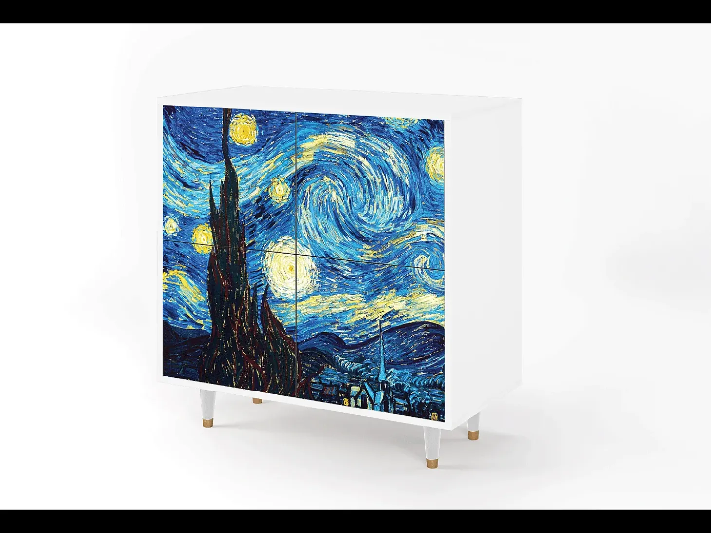 Aparador - 94x96x48 cm - BS3 - The Starry Night , Blanco
