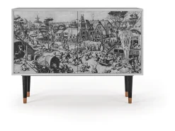 Aparador - 115x85x48 cm - BS4 - The Festival of Saint, Gris