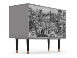 Aparador - 115x85x48 cm - BS4 - The Festival of Saint, Gris