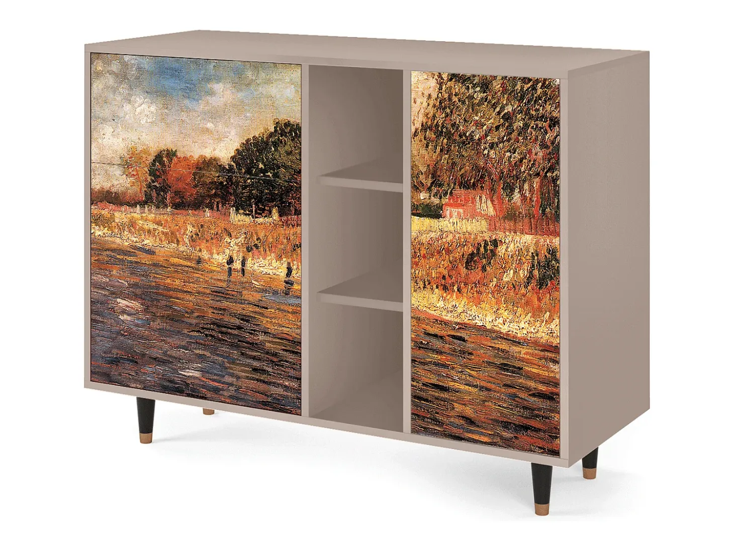 Aparador - 125x98x48 cm - BS2 - The Banks, Latte