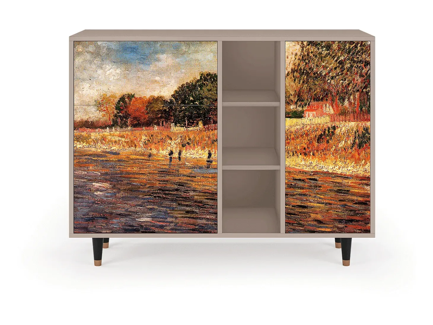 Aparador - 125x98x48 cm - BS2 - The Banks, Latte
