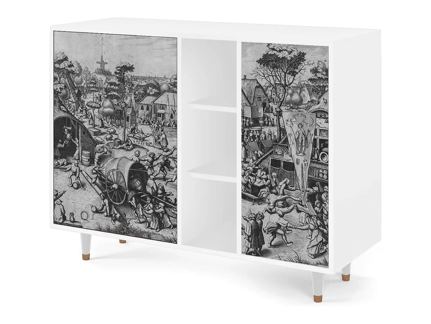 Aparador - 125x98x48 cm - BS2 - The Festival of Saint, Blanco