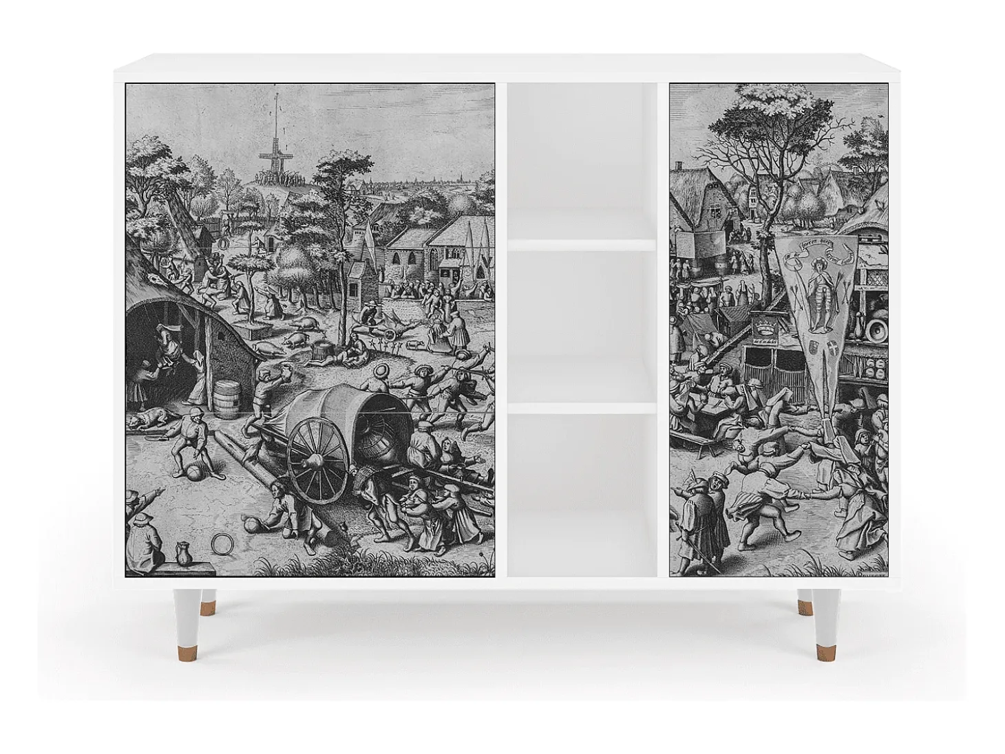Aparador - 125x98x48 cm - BS2 - The Festival of Saint, Blanco