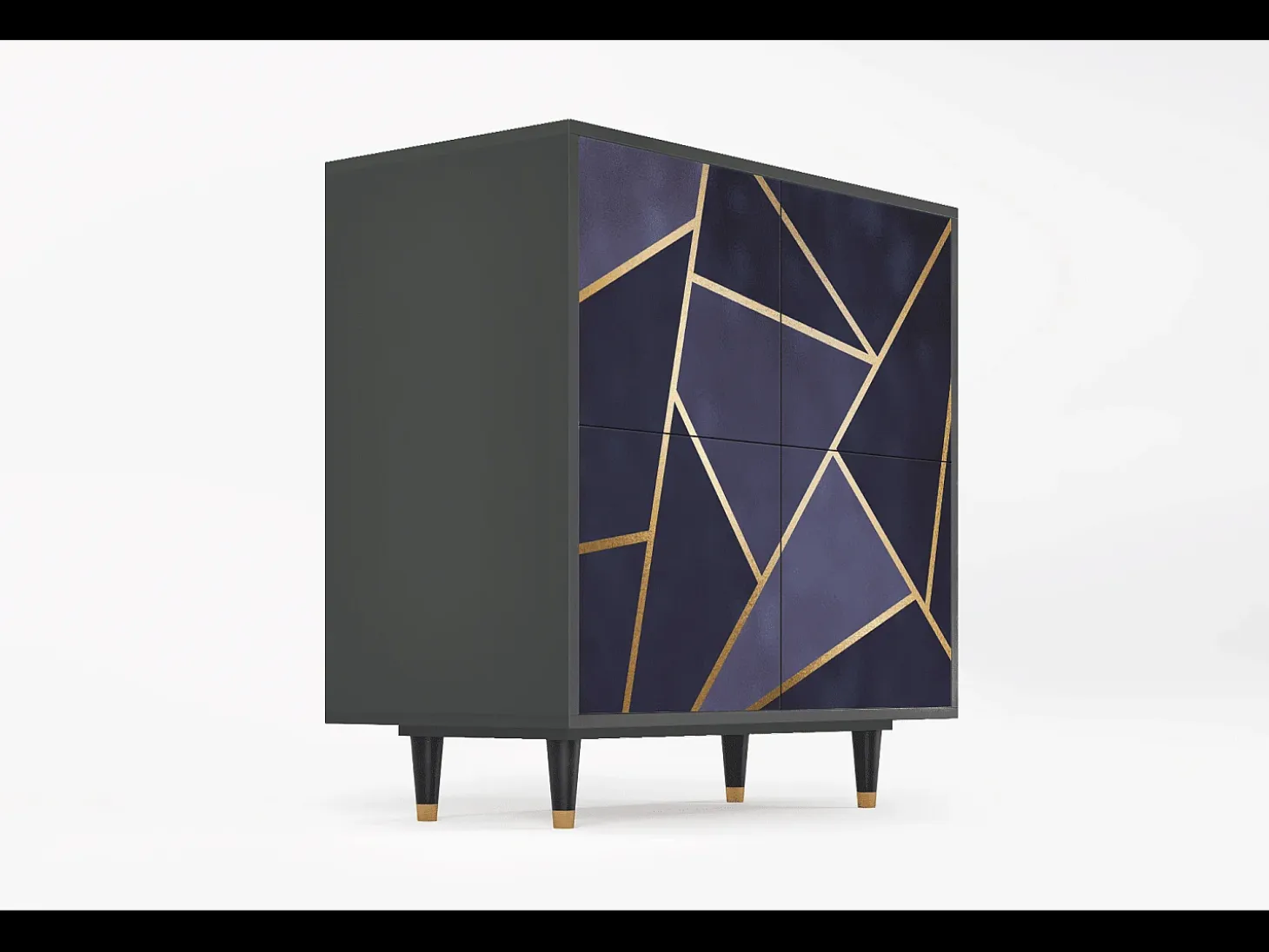Aparador - 94x96x48 cm - BS3 - The Amethyst, Antracita
