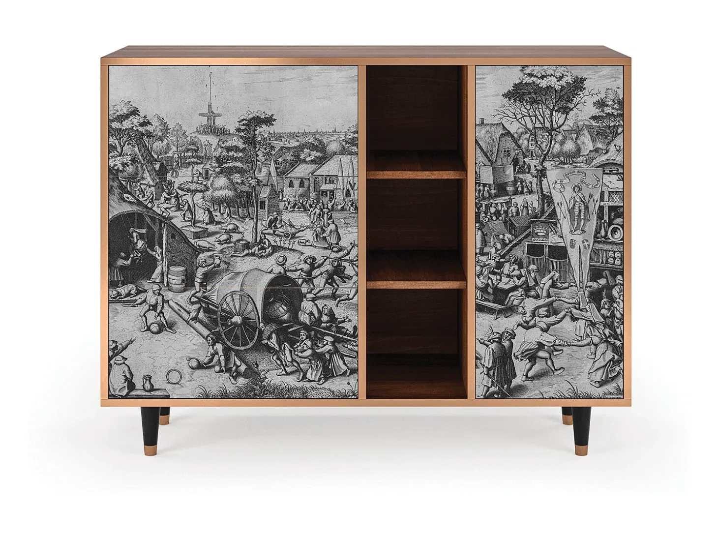Aparador - 125x98x48 cm - BS2 - The Festival of Saint, Nogal