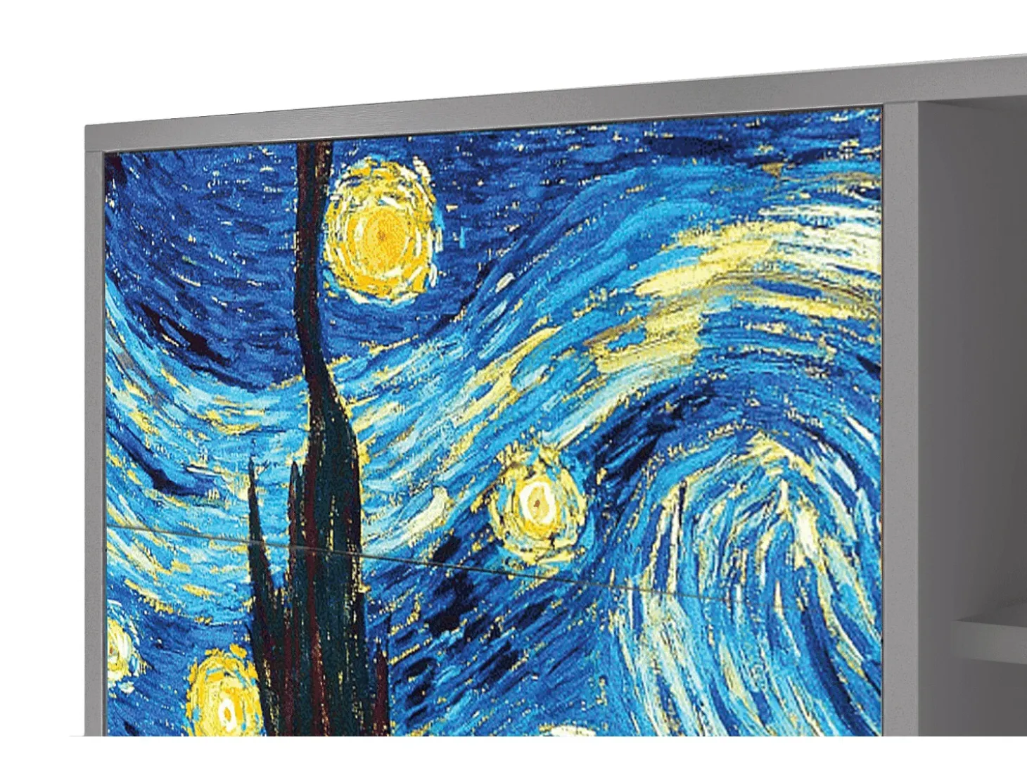 Aparador - 125x98x48 cm - BS2 - The Starry Night , Gris