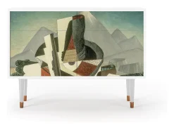 Aparador - 115x85x48 cm - BS4 - The Cubist Paintings , Blanco