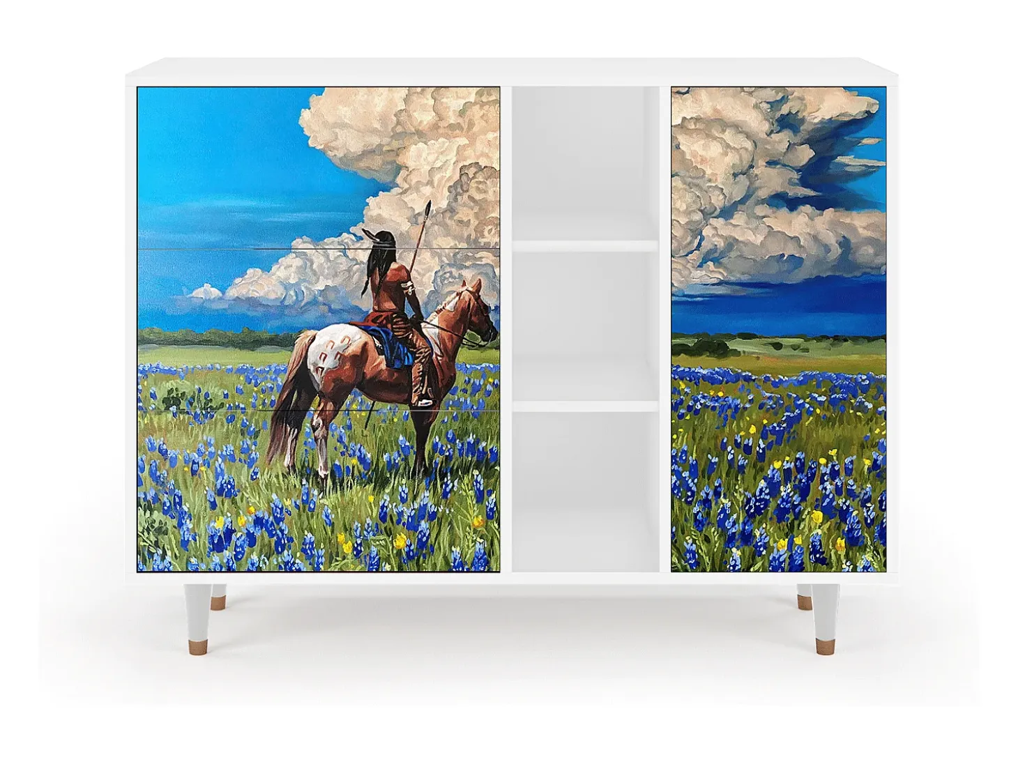 Aparador - 125x98x48 cm - BS2 - Thunderheads by Dean, Blanco