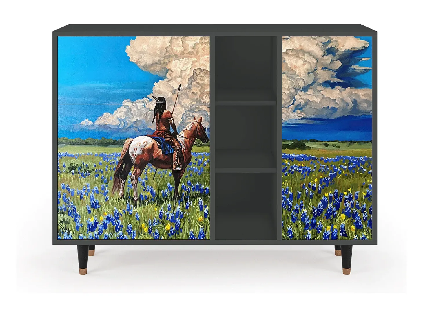 Aparador - 125x98x48 cm - BS2 - Thunderheads by Dean, Antracita