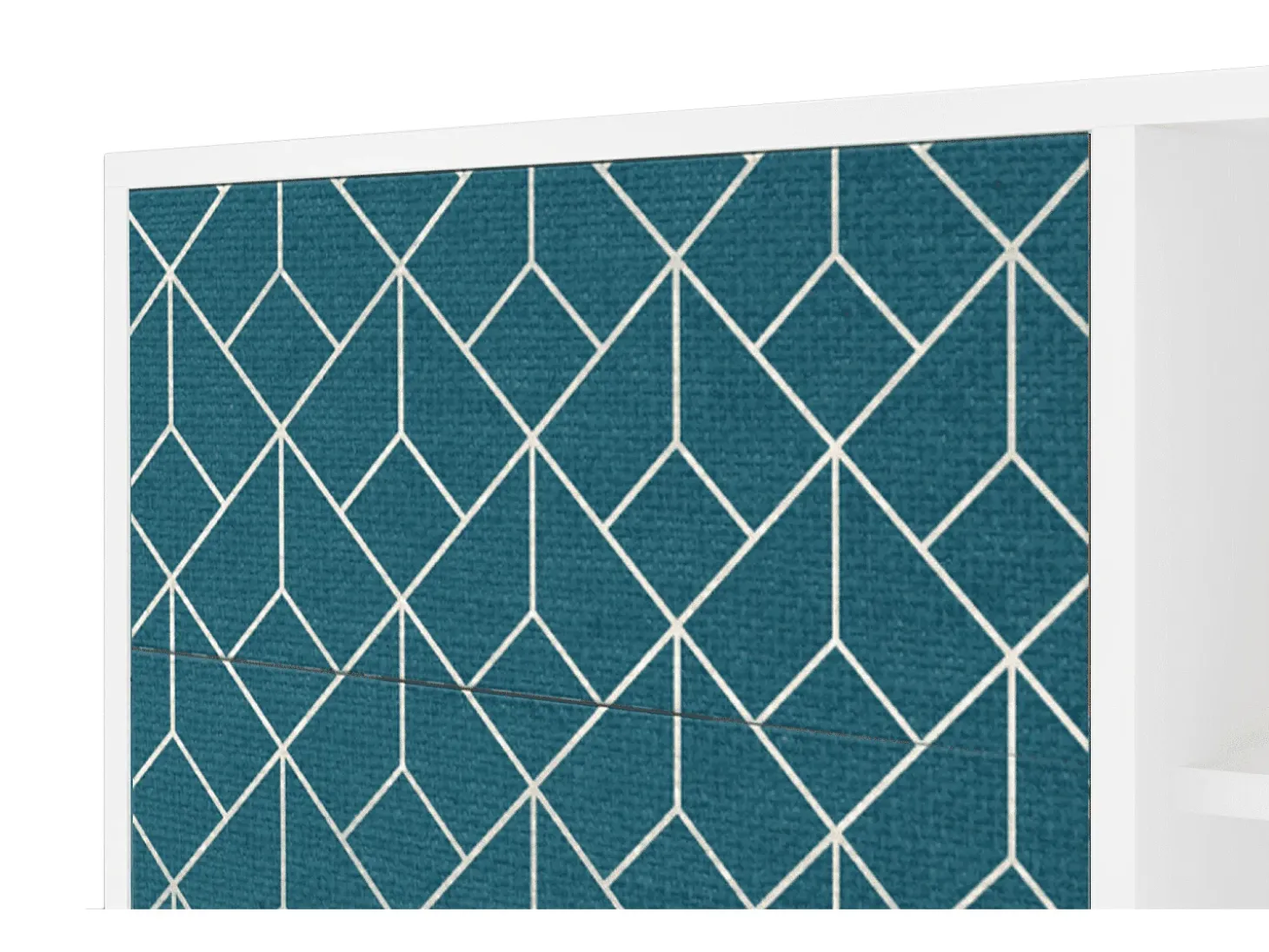 Aparador - 125x98x48 cm - BS2 - Turquoise Geometry, Blanco