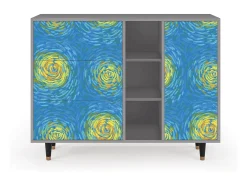 Aparador - 125x98x48 cm - BS2 - Van Gogh Lights, Gris