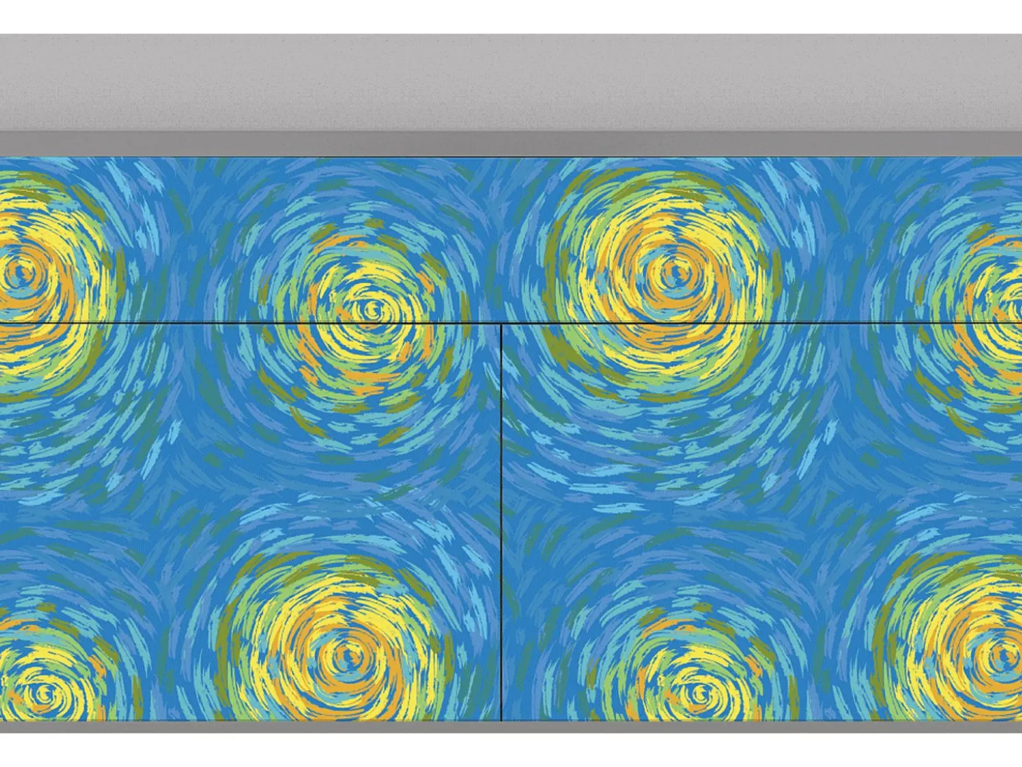 Aparador - 115x85x48 cm - BS4 - Van Gogh Lights, Gris